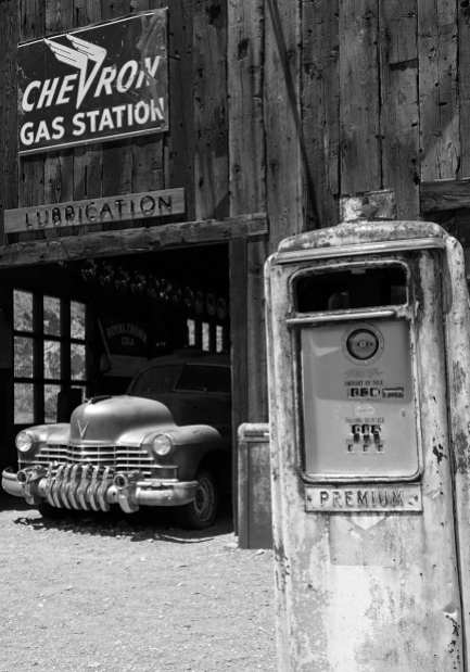 GAS STATION, NELSON, GHOST TOWN, NEVADA (USA)